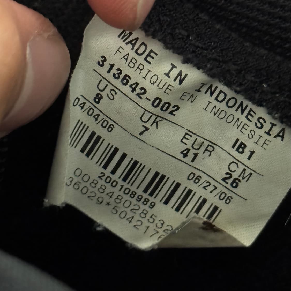 나이키 에어포스 1 블랙 260 (희귀버전) 상품이미지6