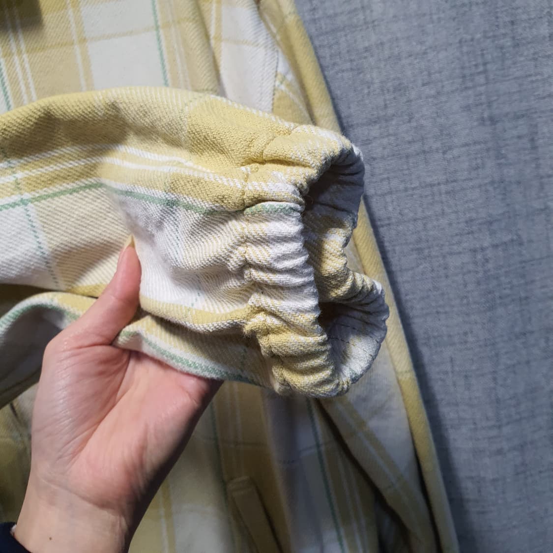 디스이즈네버댓 빅 격자 플란넬 블루종 자켓  상품이미지6