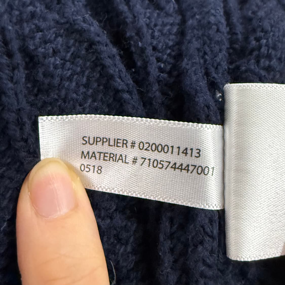 폴로 랄프로렌 네이비 꽈베기 니트  상품이미지7