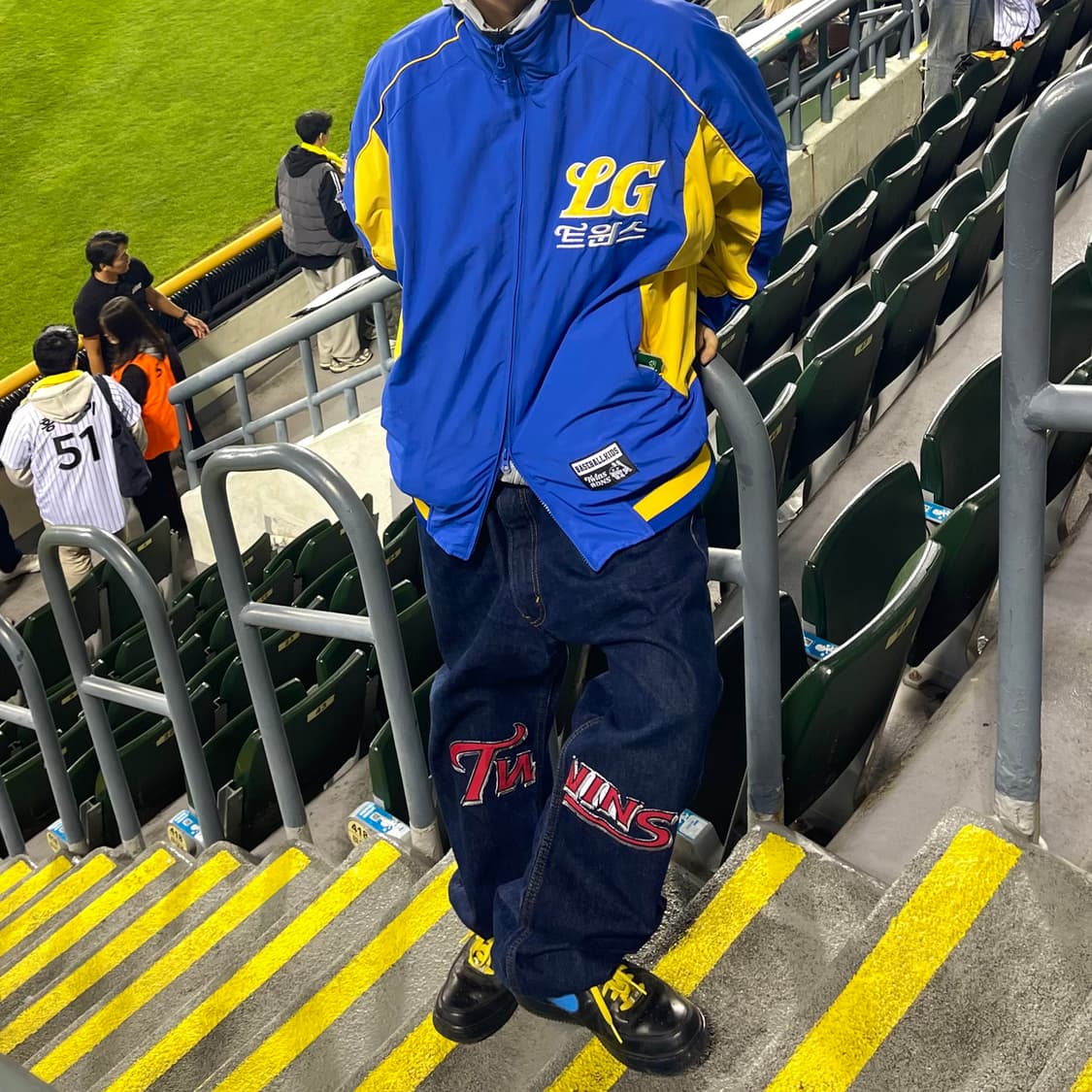 리바이스 505 엘지 트윈스 커스텀 셀비지 데님 팬츠 상품이미지1