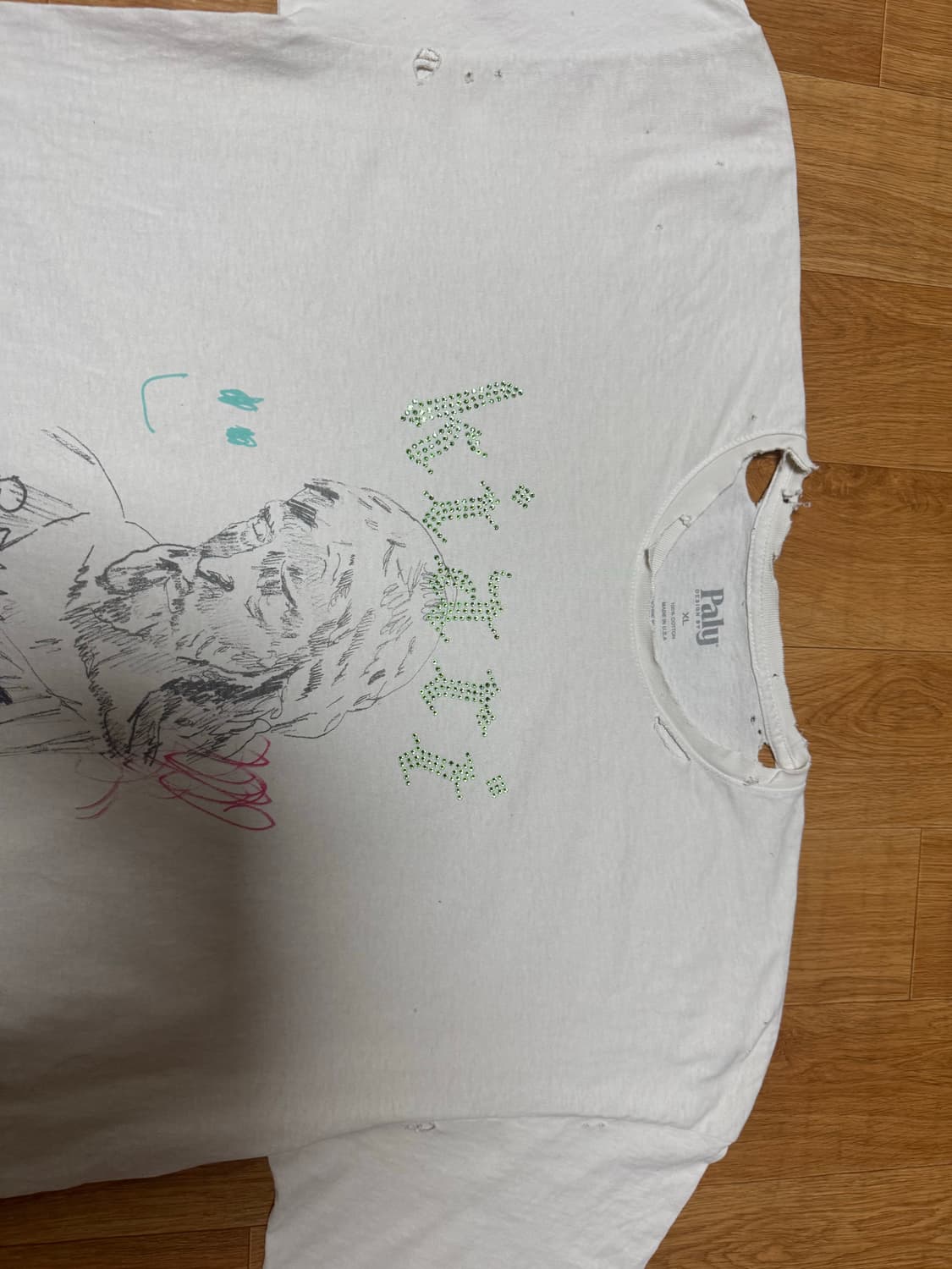 팔리 할리우드 오프셋 티셔츠 구성품 있어요 상품이미지4