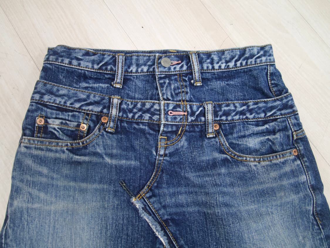 [ANTGAUGE] double waist denim skirt 상품이미지5