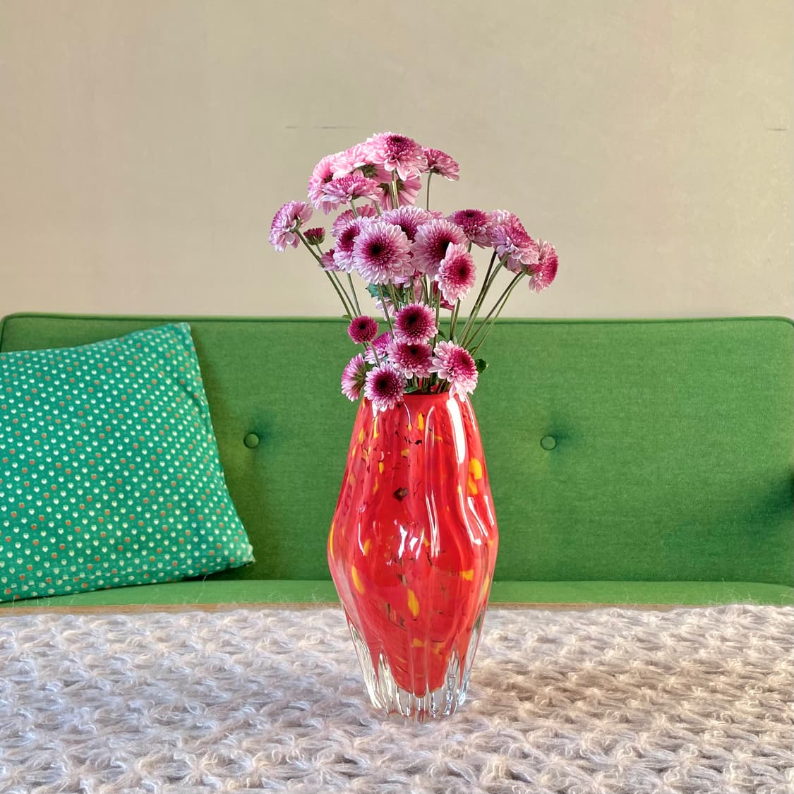 [70’s Vintage] 빈티지 블로운 글라스 유리 화병 상품이미지2