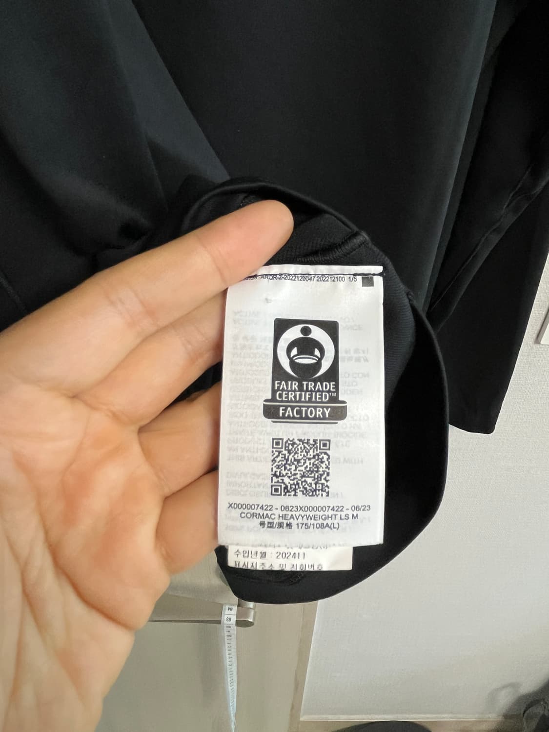 아크테릭스 코막 헤비웨이트 셔츠 LS 남성(블랙/라지) 상품이미지4