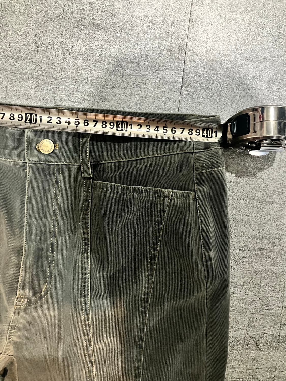 일본빈티지 Wellbeing 핀터깔y2k 복고풍부츠컷 나팔팬츠 상품이미지2