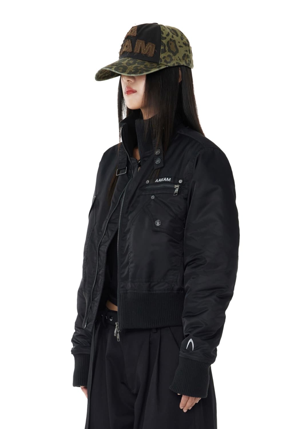 High Neck Bomber Jacket 상품이미지1