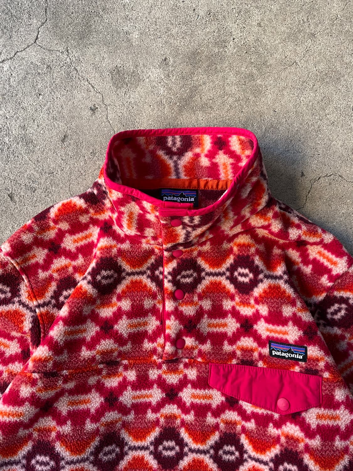 Patagonia Synchilla Aztec Pink Snap-T 상품이미지6