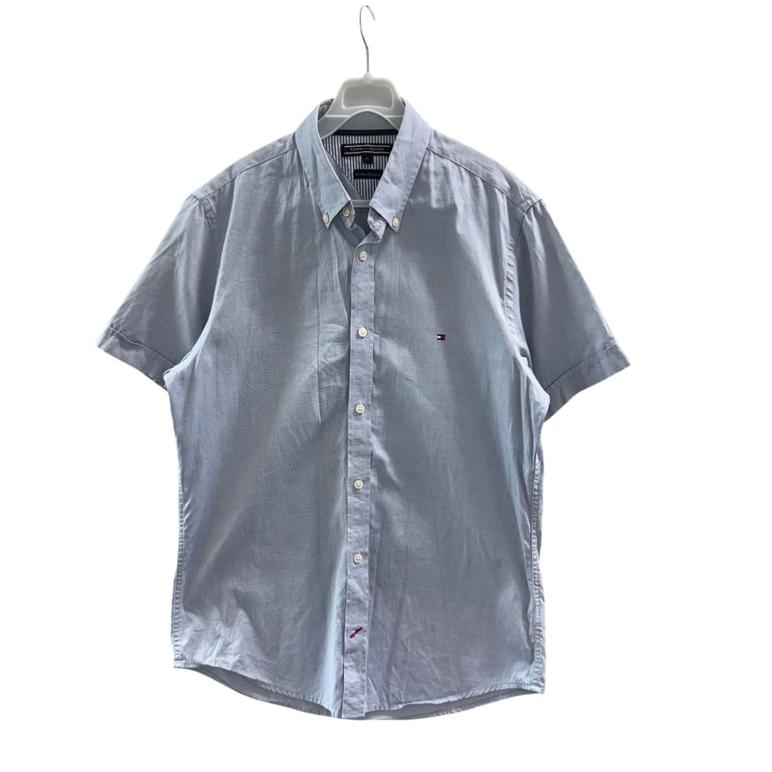 [M] 타미힐피거 블루 반팔셔츠 상품이미지3