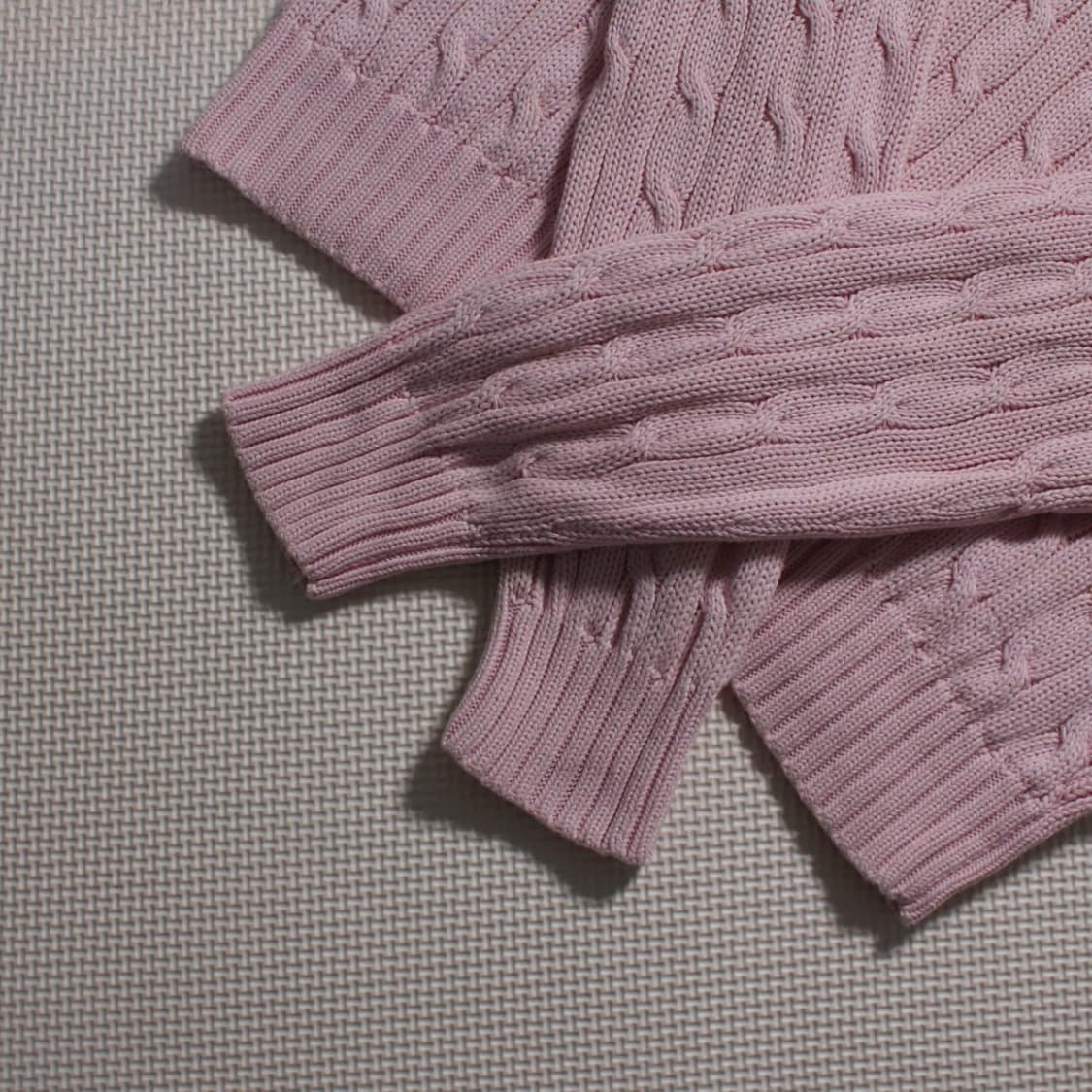 Polo 폴로 랄프로렌 핑크 케이블 니트 상품이미지4