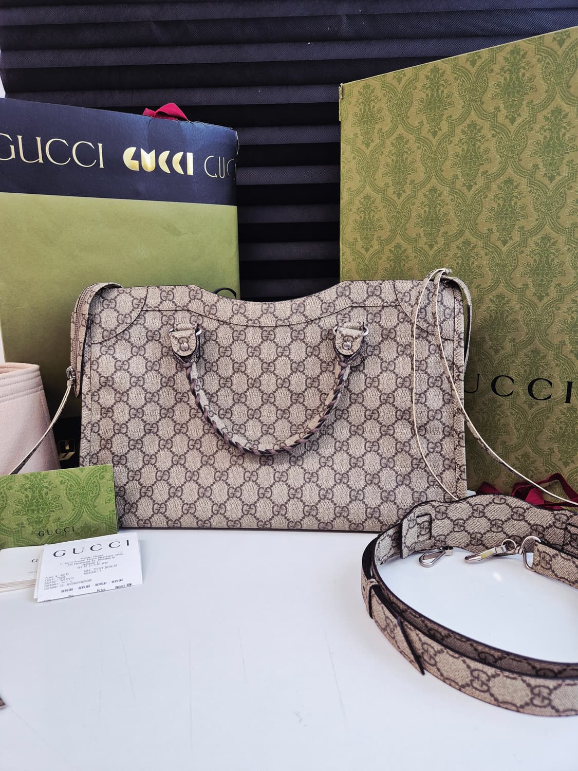 구찌 x 발렌시아가 프로젝트 해커백 (풀구성 상태최상) 상품이미지2