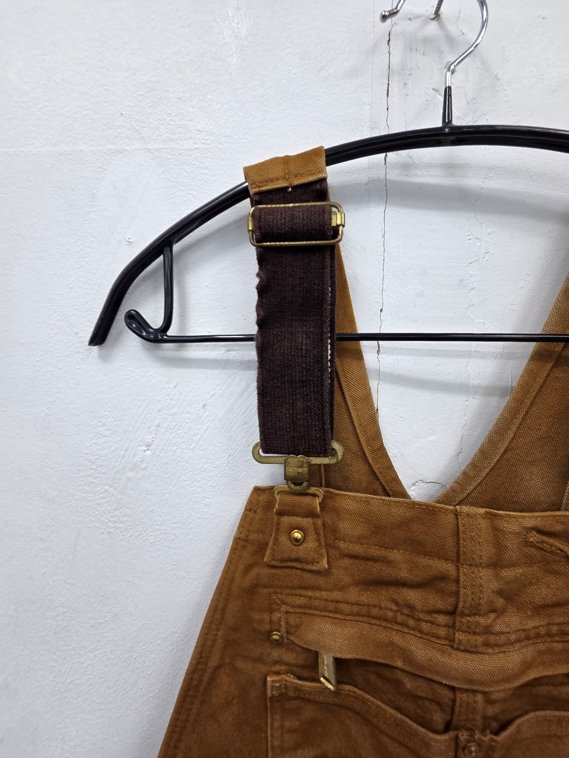 34 칼하트 더블니 브라운 오버롤 상품이미지3