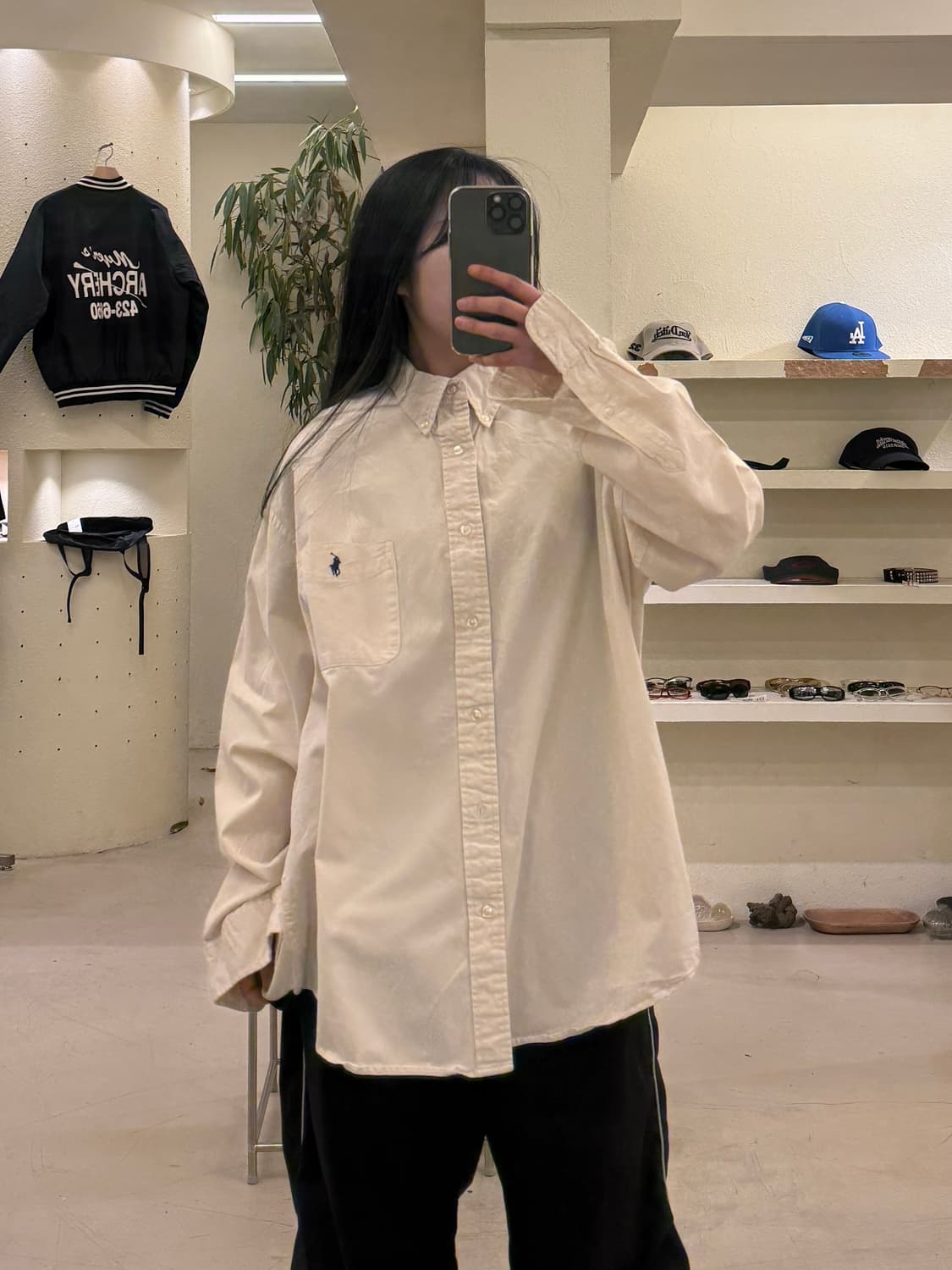 폴로 랄프로렌 크림 포니 셔츠 U580 상품이미지1