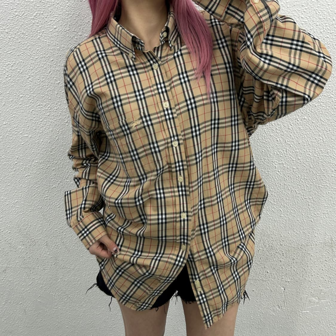 버버리 노바체크 셔츠 XL 상품이미지1