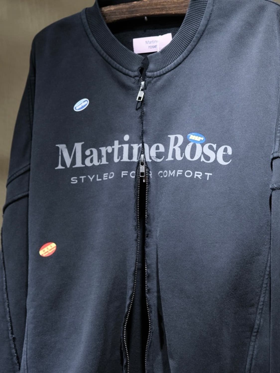 마틴로즈 블랙 워시드 집업 S (100) 상품이미지1