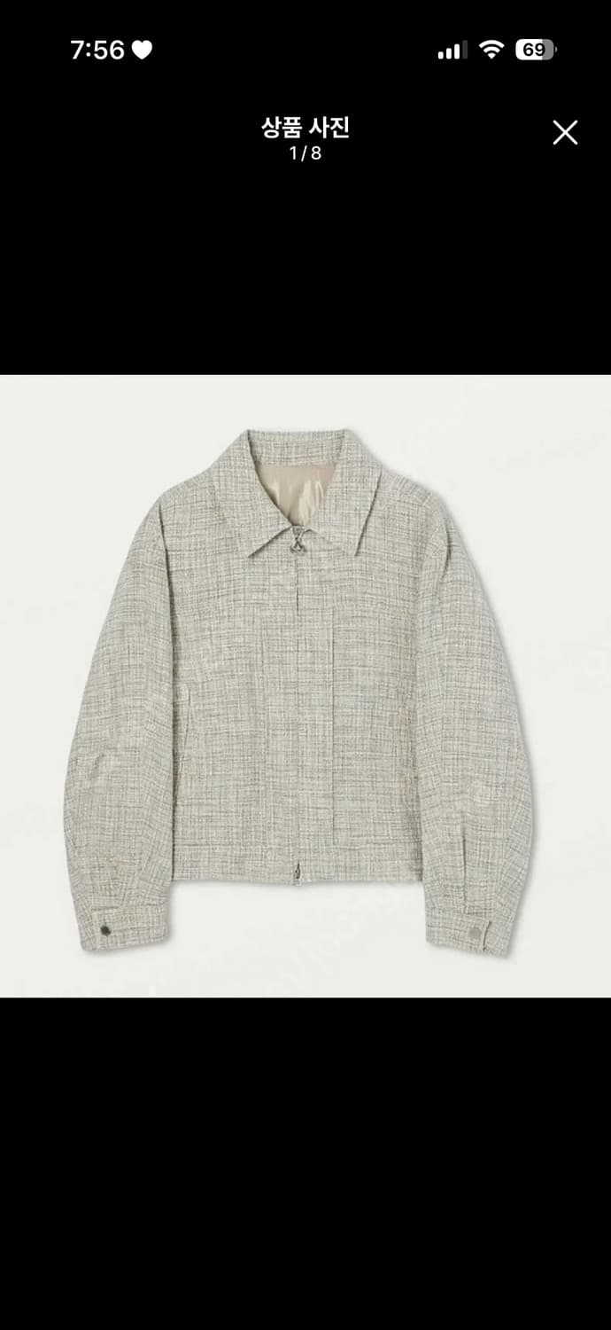 [52] 솔리드 옴므 트위드 자켓 아이보리 상품이미지1