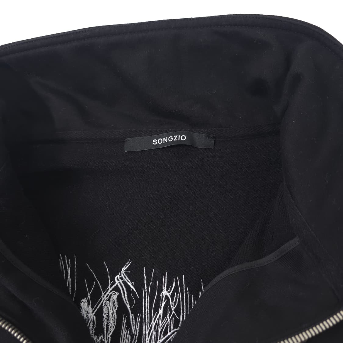 송지오 나르시스 코튼 하프집업 스웻셔츠 블랙 (M-L) 상품이미지4