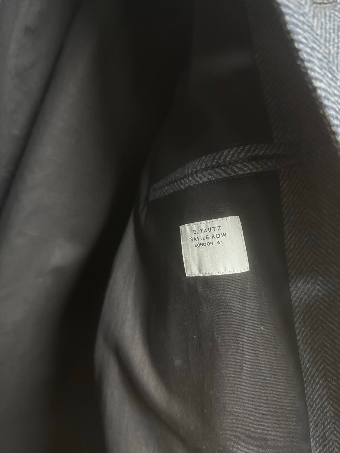 E.tautz 헤링본 발마칸 코트 s(오버사이즈) 상품이미지3