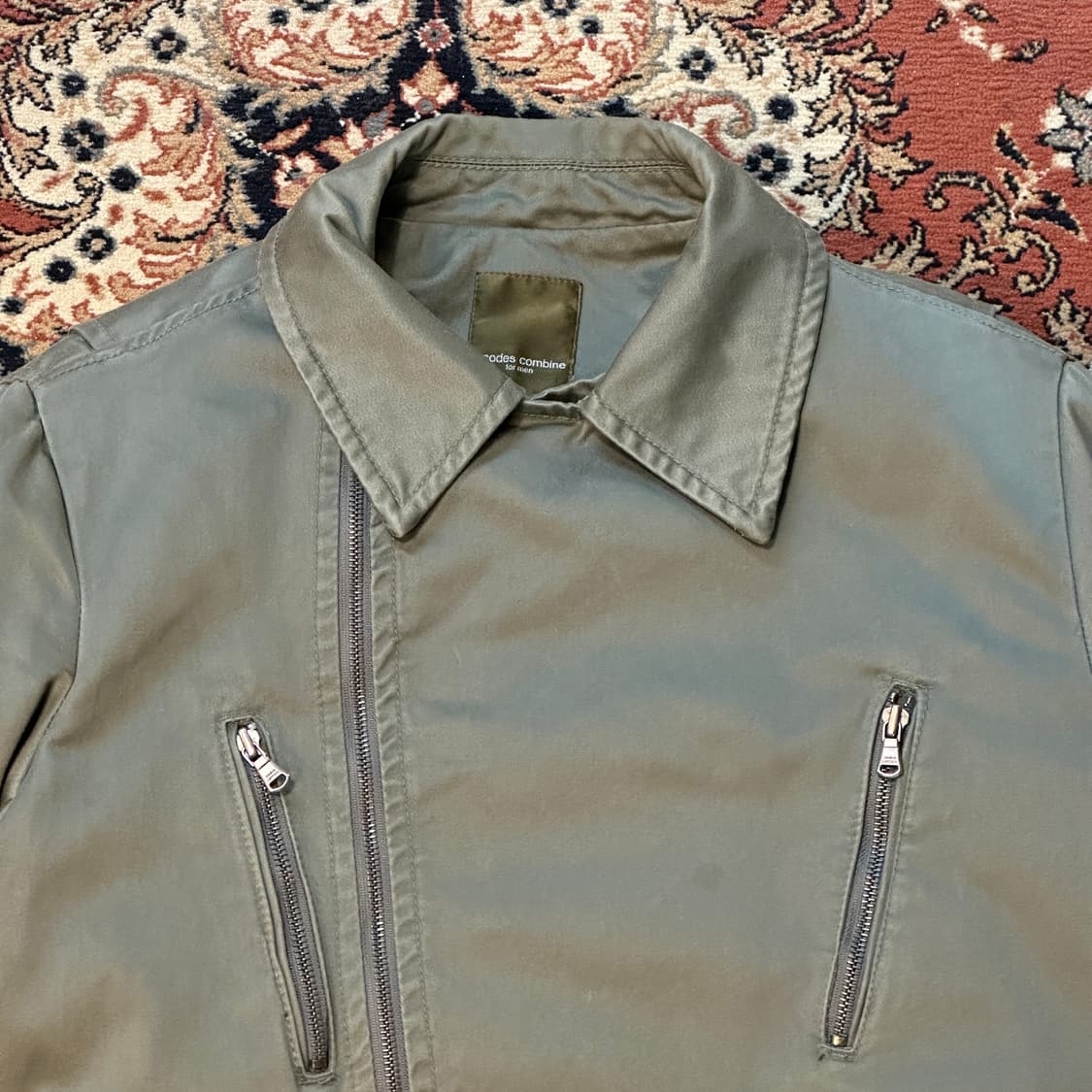 코데즈 컴바인 코튼 라이더자켓 (L/100) 더블카라 야상 상품이미지4