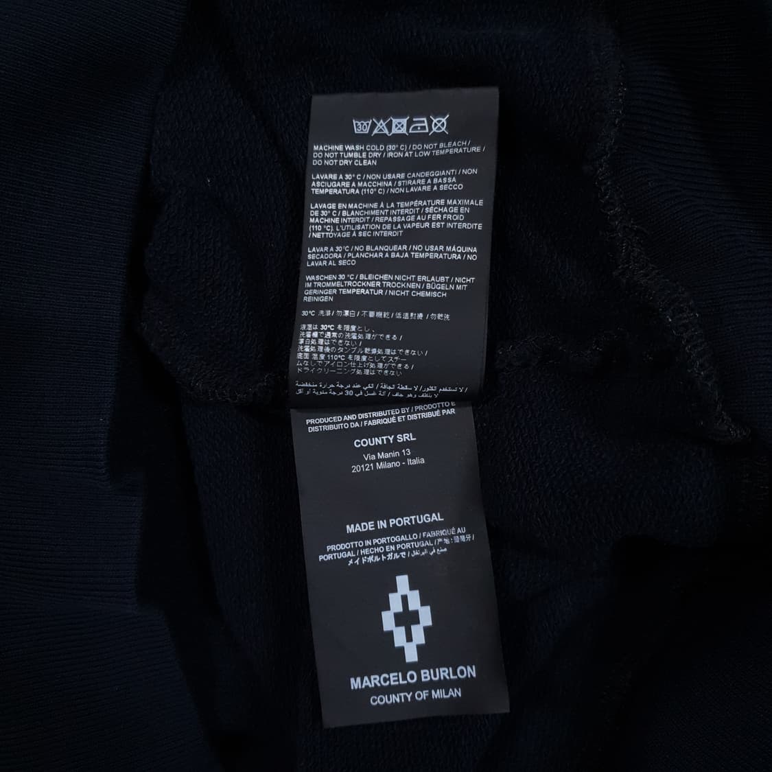 실측 L (100) 마르셀로불론 레드 고스트 윙 프린팅 코튼 후드티 스웻 상품이미지6