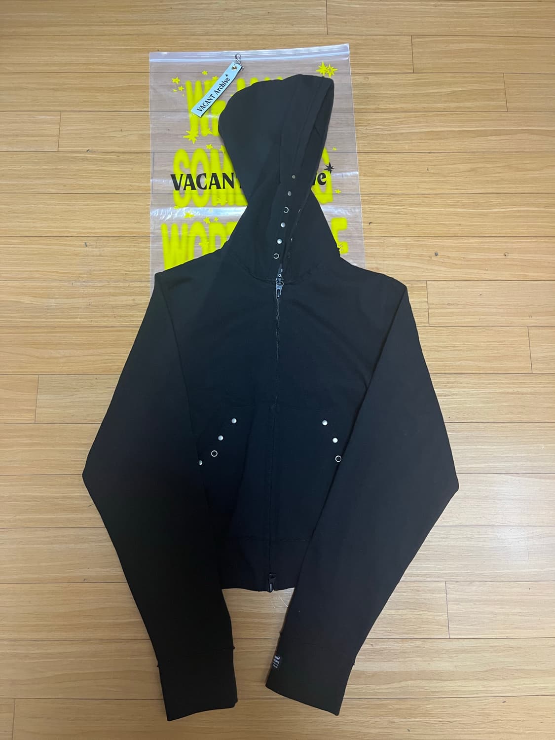 베이컨트 아카이브 후드집업 스몰 블랙 상품이미지1