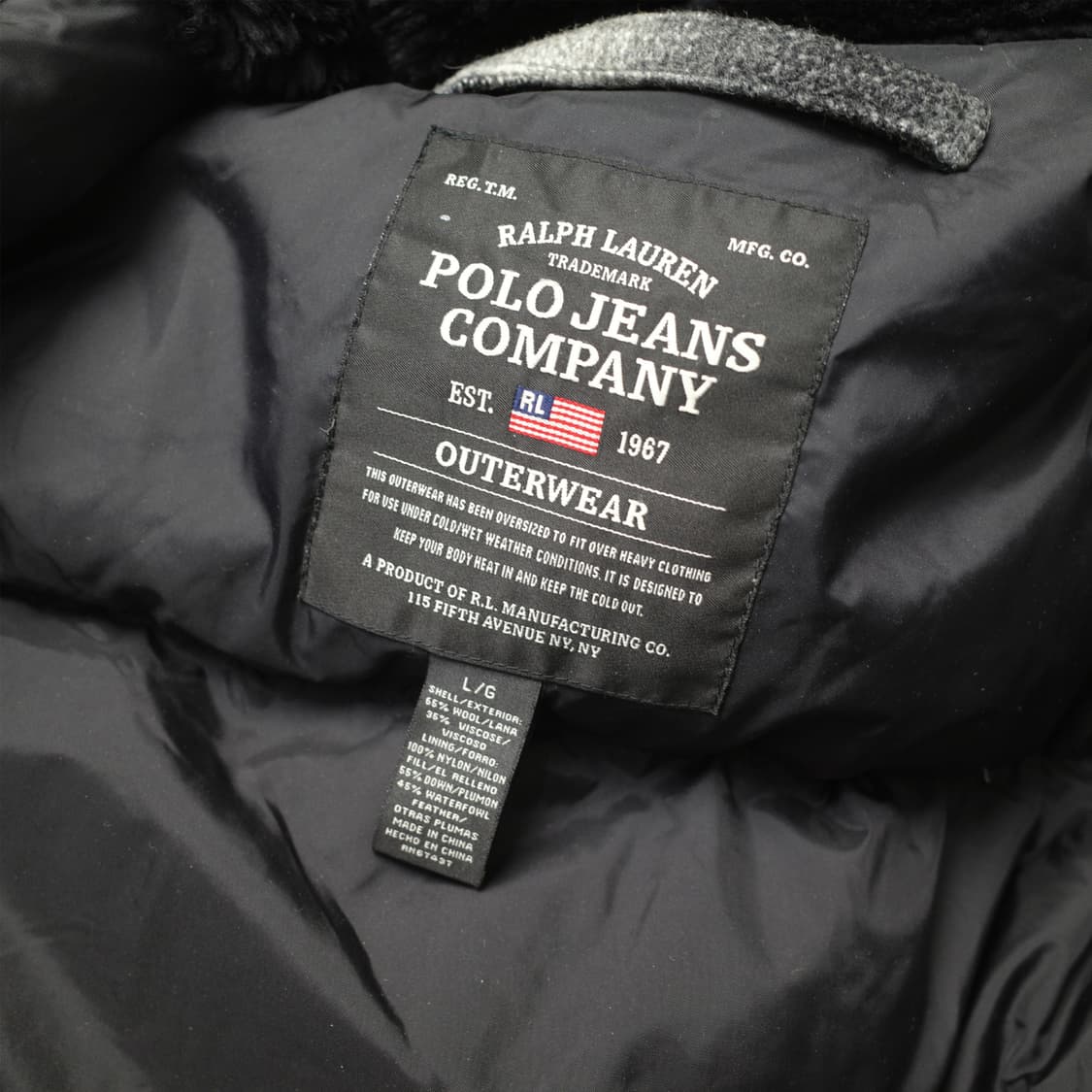 2000's Polo Jeans Ombre Plaid Down Parka 상품이미지9