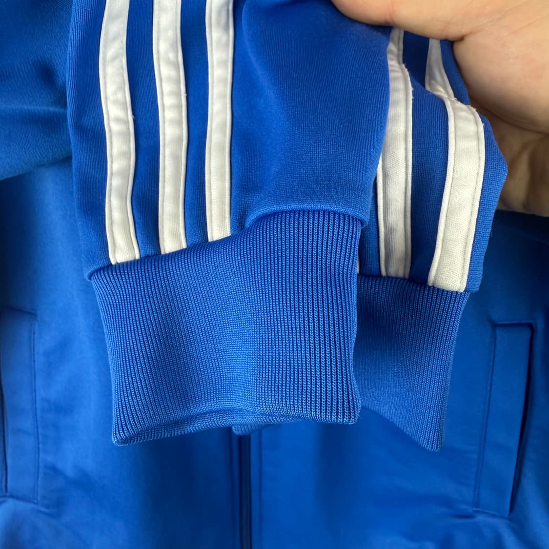 150) 아디다스 키즈/우먼스 슈퍼스타 트랙탑 져지 블루 상품이미지4