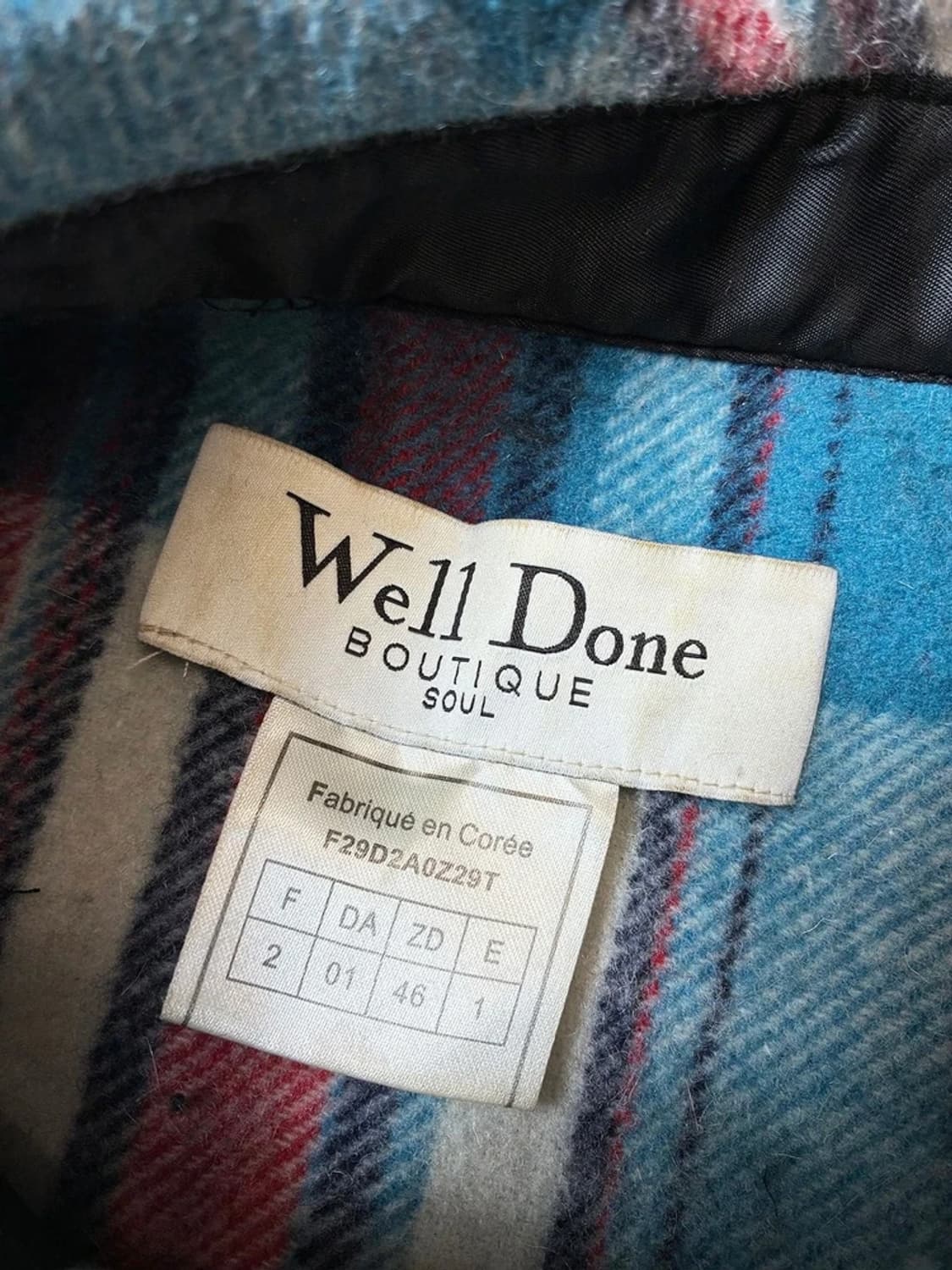 웰던 부티크 체크 아노락 울 자켓 PN7986 상품이미지7