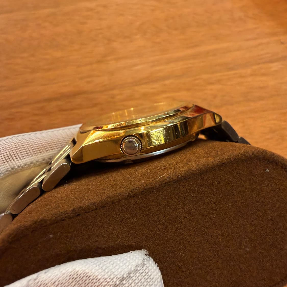 세이코5 골드 오토매틱 시계 37mm 상품이미지5