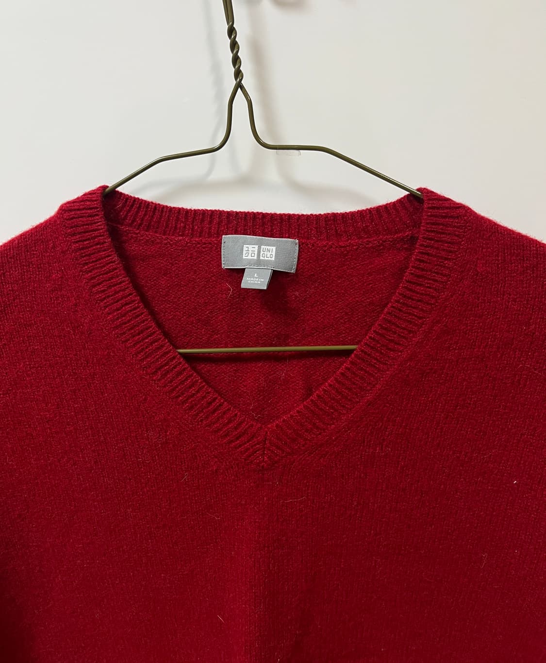 유니클로 Uniqlo 니트_레드 상품이미지3