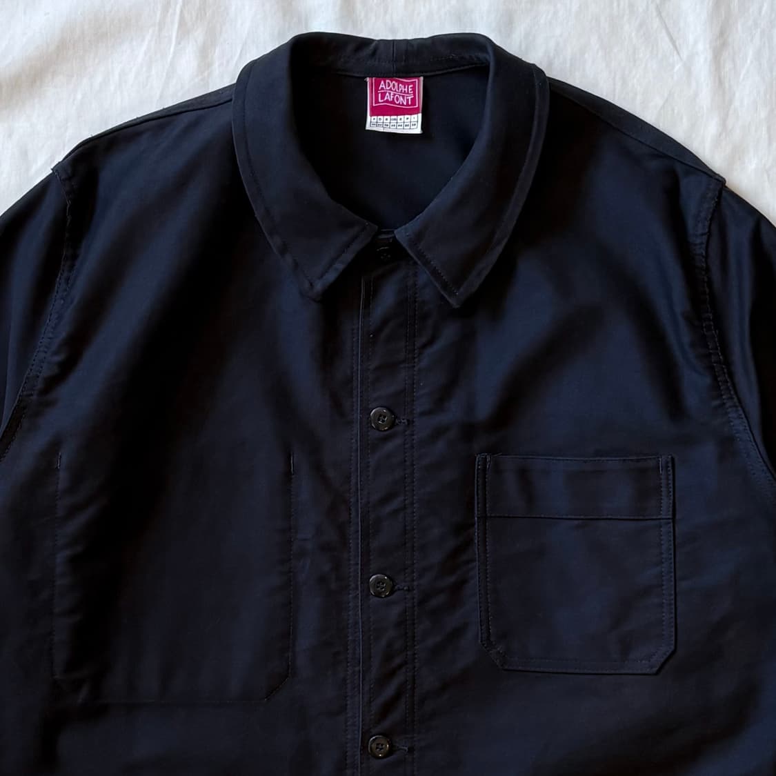 [105-107] 90s 프랑스 ADOLPHE LAFONT 블랙 몰스킨  상품이미지2