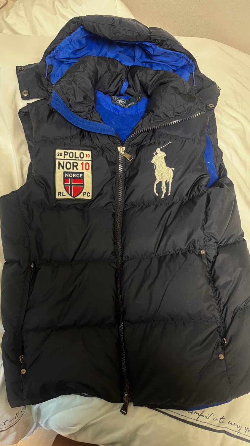 폴로 랄프로렌 치프키프 노르웨이 빅포니 네이비 패딩조끼 상품이미지1