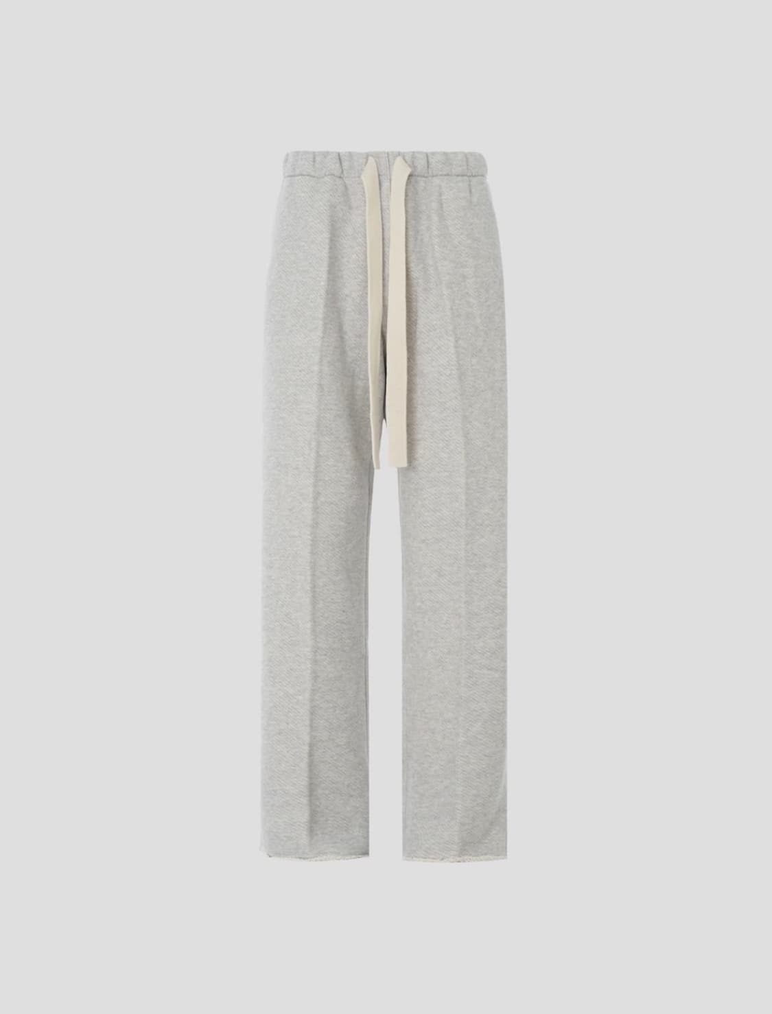 [새상품/L] 렉토 RECTO 로고 자수 코튼 저지 와이드 팬츠 (라이트 상품이미지1