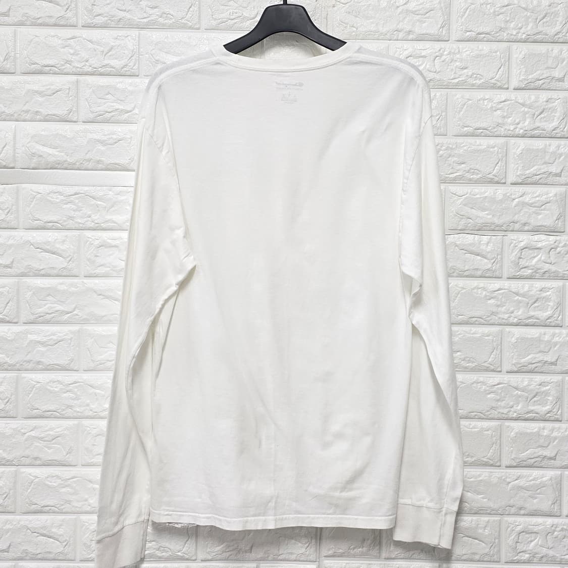 챔피온 흰색 긴팔티 L 상품이미지4