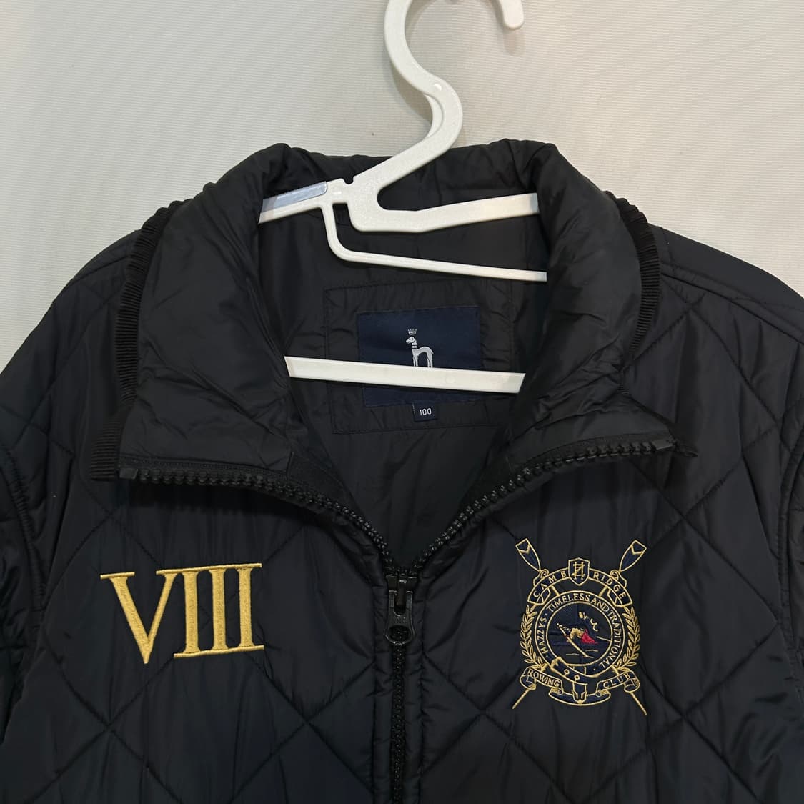 헤지스 남성 금장 자수 퀄팅 자켓 100 상품이미지2