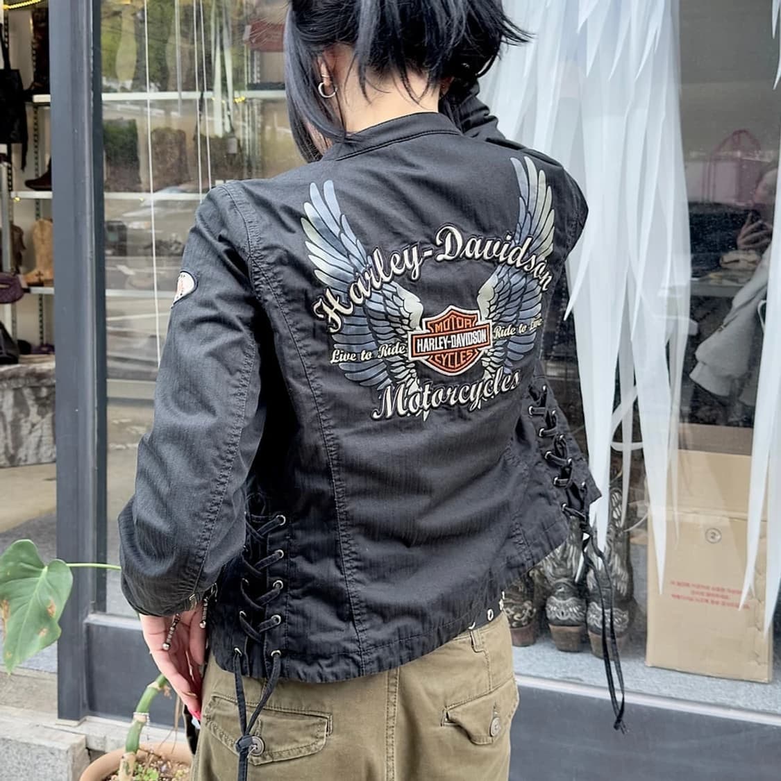 할리데이비슨 우먼스 10s 엔젤 코르셋 레이싱 자켓 PN5394 상품이미지2