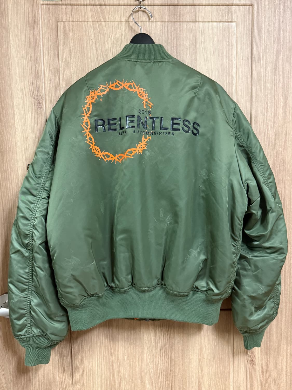 Alyx 알릭스 알파인더스트리 RELENTLESS 봄버 MA-1 L사이즈 상품이미지3