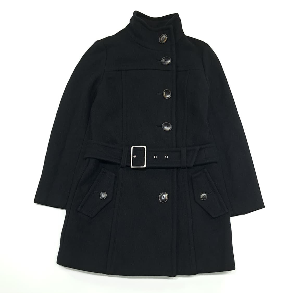 CN879W M 버버리 블루라벨 앙고라 울 캐시미어 벨티드 코트 상품이미지1