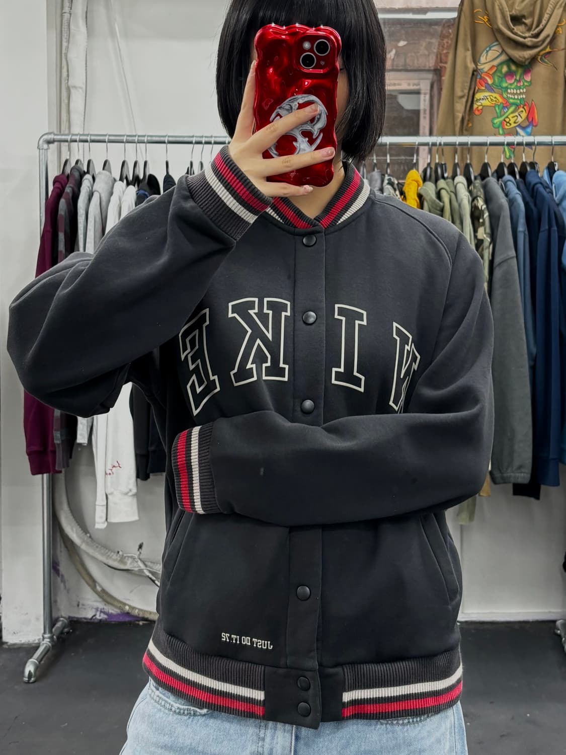 나이키 스펠로고 버튼 자켓 상품이미지3