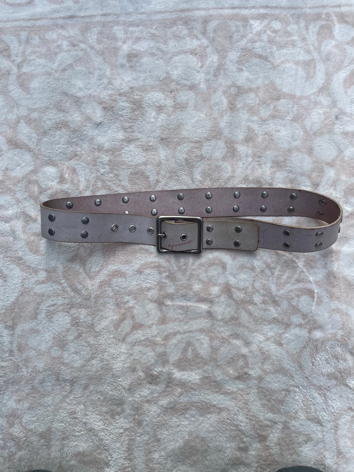 Y2K Punk pink Studded Leather Belt  상품이미지1