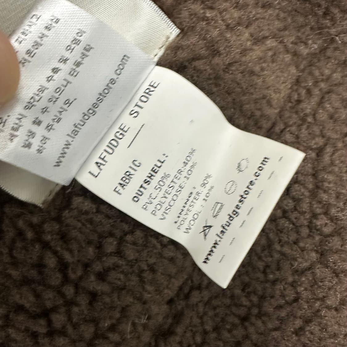 라퍼지 포 우먼 여성 무스탕 점퍼 블랙 S 상품이미지7