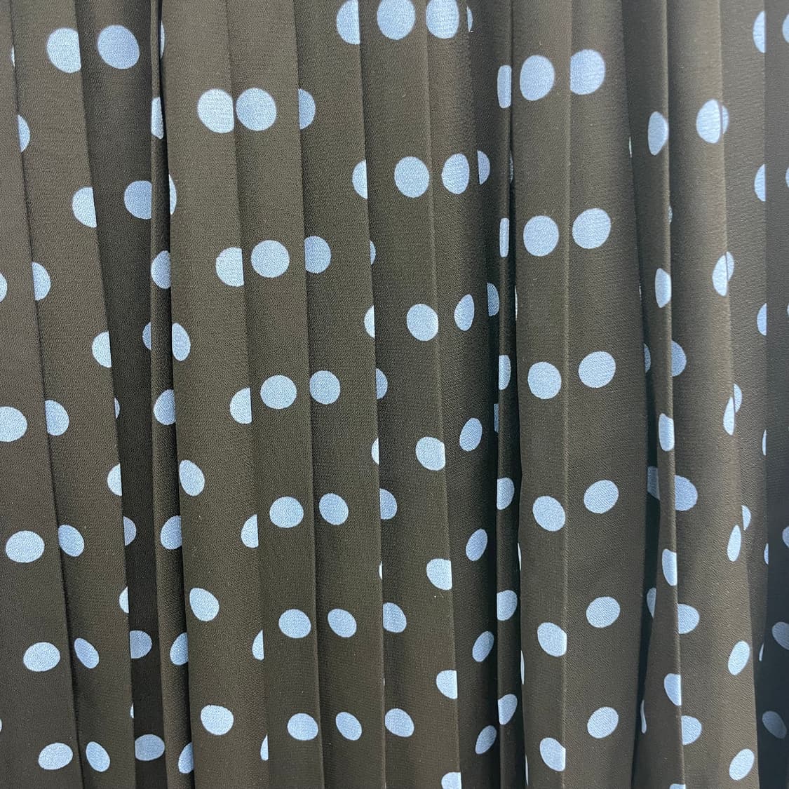 Blue polka dot pleated skirt 상품이미지3