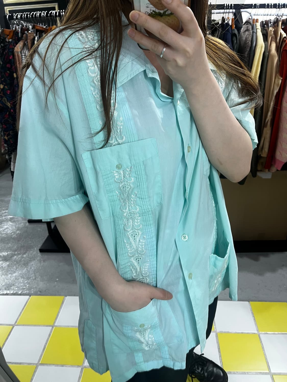 Guayabera shirts (쿠바 셔츠)  2XL 상품이미지4