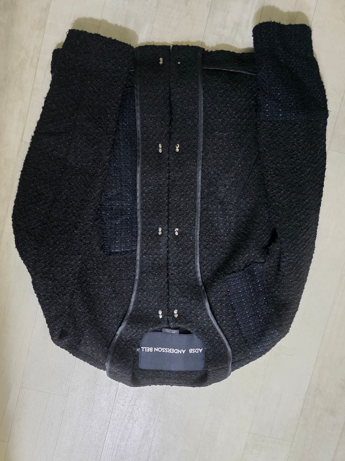 앤더슨벨 인사이드아웃 트위드 가디건 M 상품이미지3