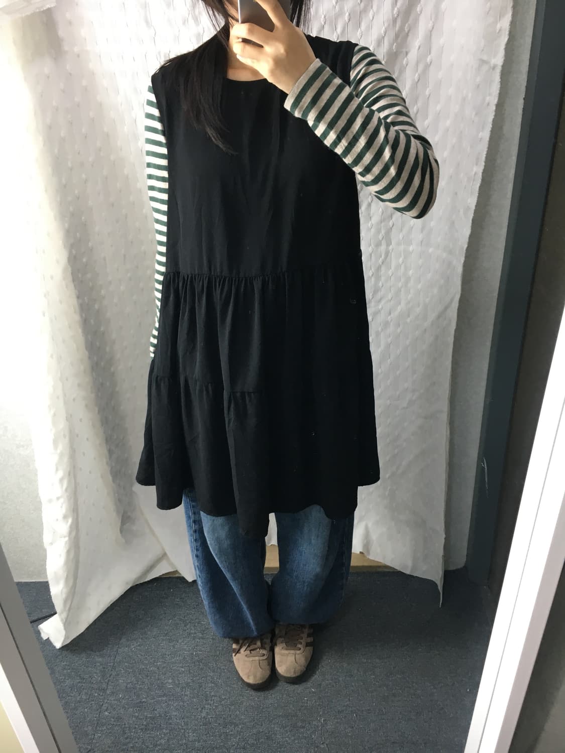 블랙 민소매 원피스 상품이미지4