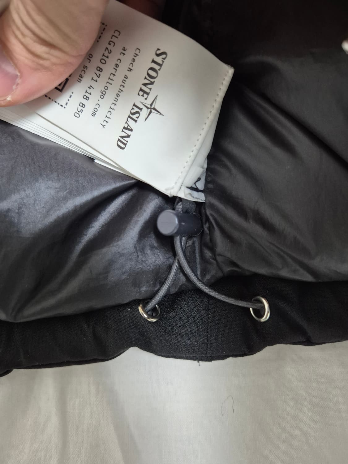 스톤 아일랜드 40330 립스탑 고어텍스 콘 팩라이트 다운 자켓 블랙 M 상품이미지7