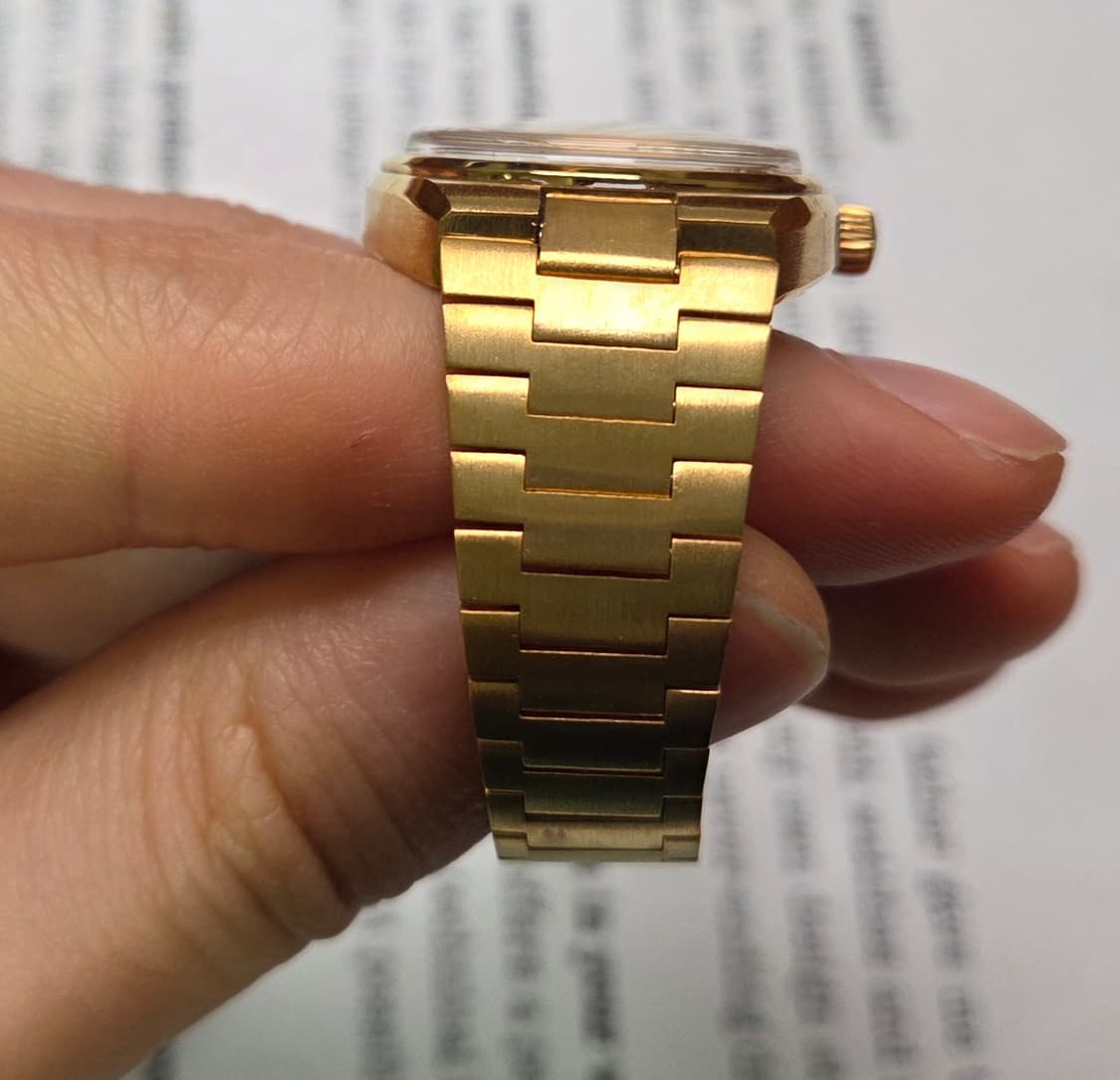 레어] 빈티지 오메가 씨마스터 고구마 올금장 샴골판 여성용 뻐뻐시 브슬  상품이미지6