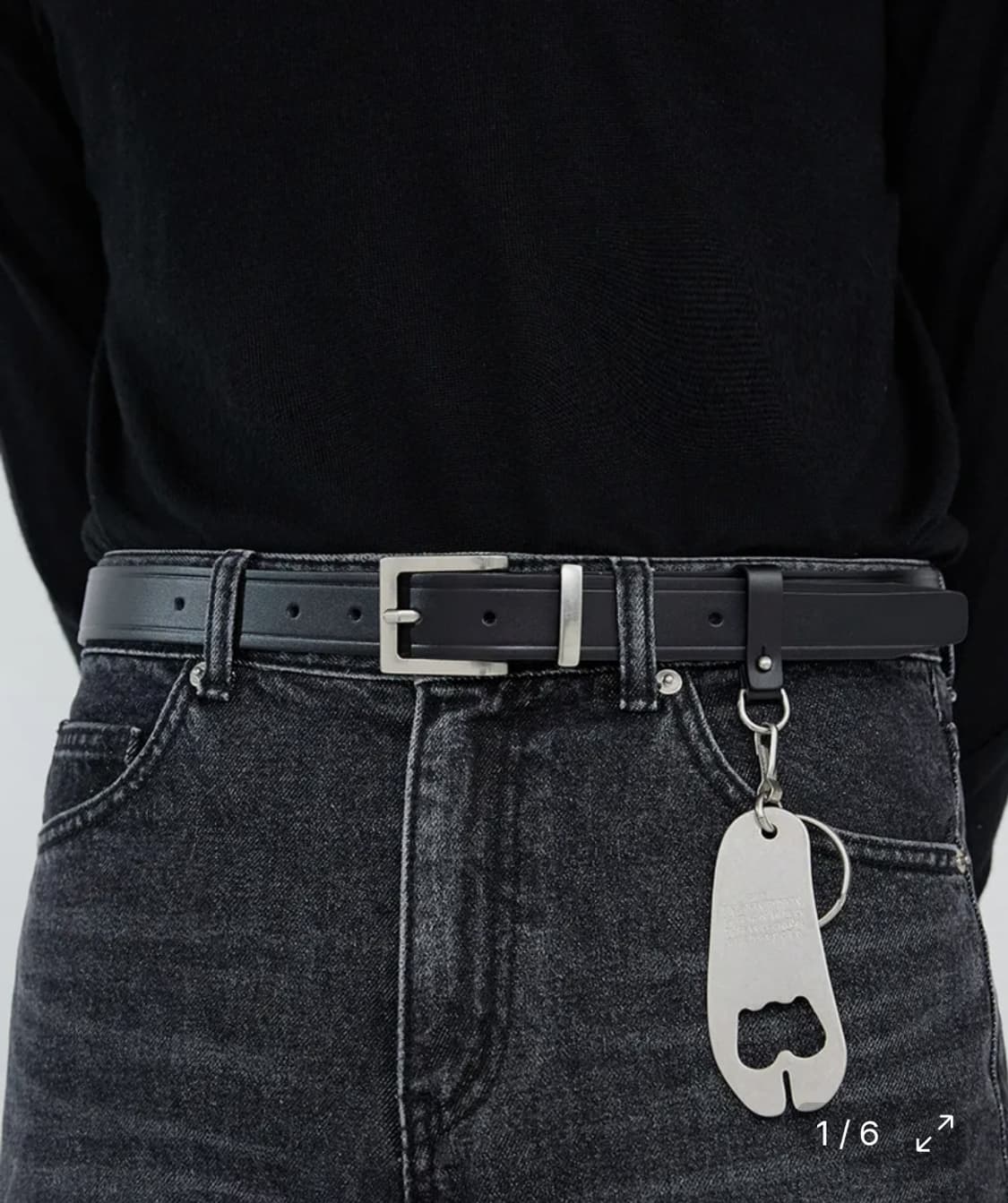 [26~28]베라펠레 미니멀 레더 벨트 - 모던 블랙 상품이미지1