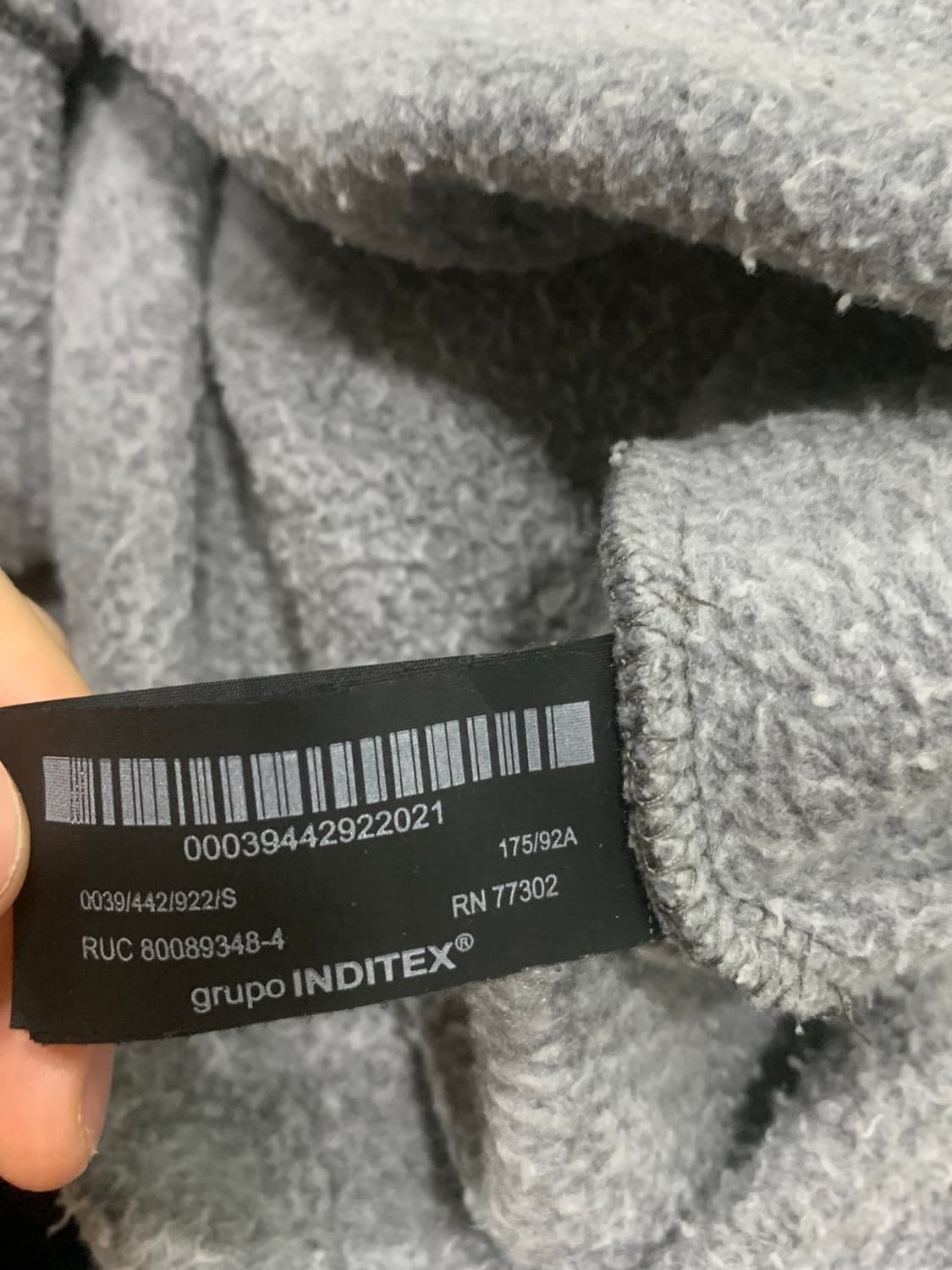 자라 크롭 후드티 차콜 상품이미지4