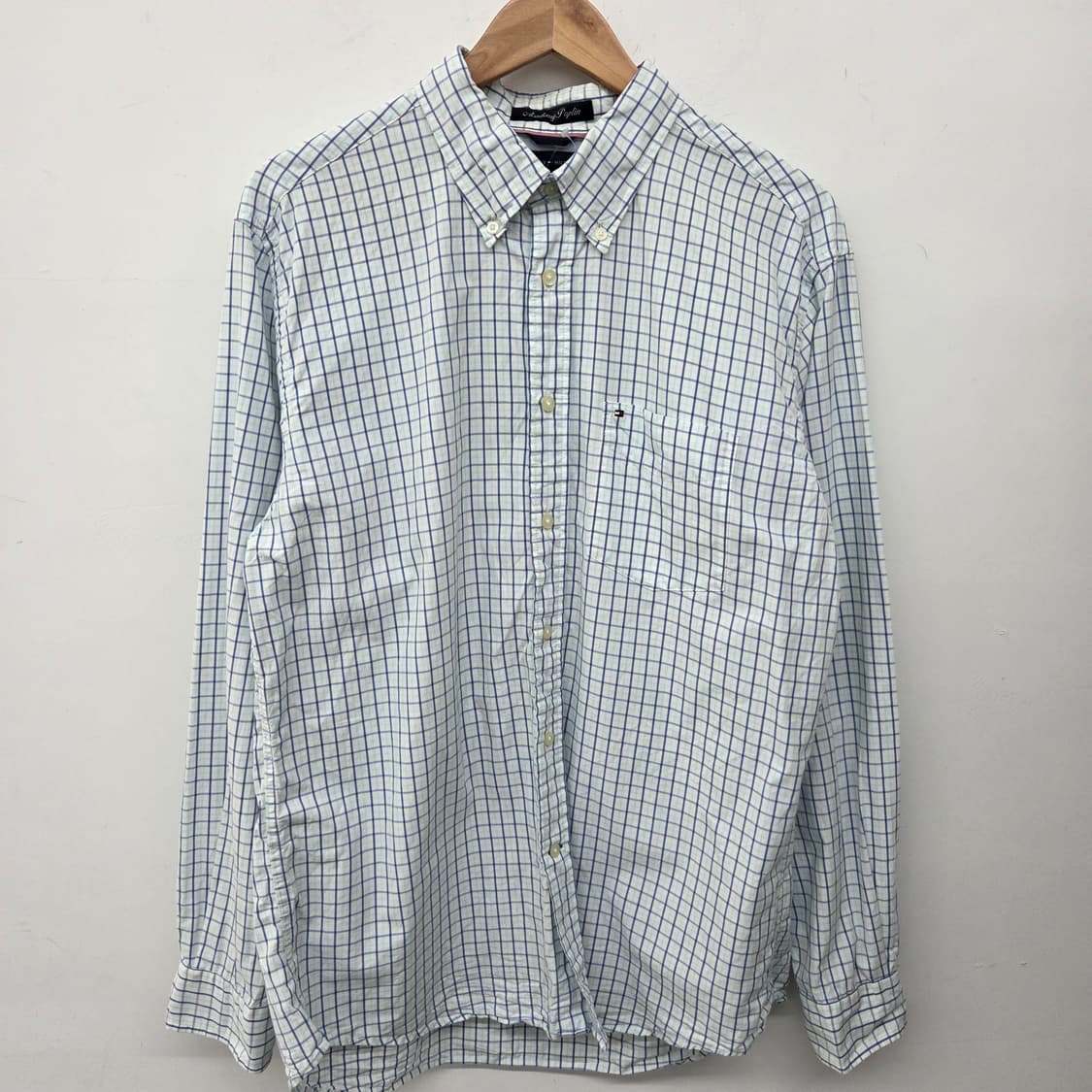 타미힐피거 체크 남방 긴팔 셔츠 남L 상품이미지2
