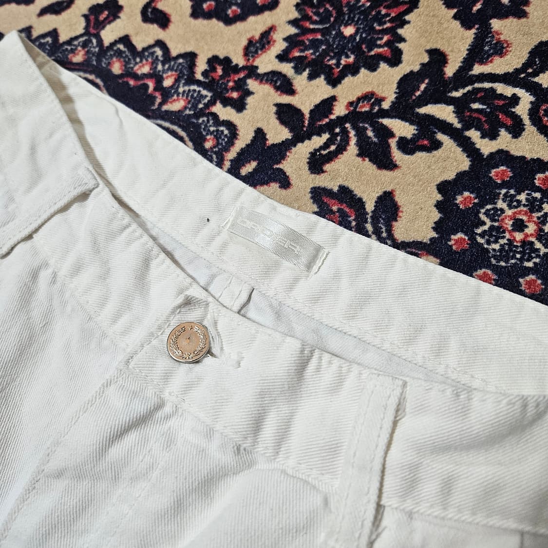 ORDER 투턱 루즈핏 화이트 데님팬츠 32 size 상품이미지4